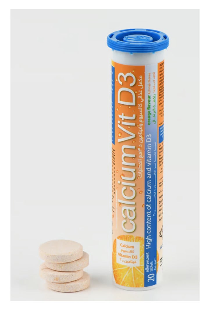 Activlab Pharma Active Lab Calcium and Vitamin D3 20 Effervescent Tablets - Image 2